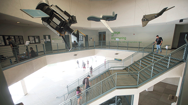 College of Engineering (Building 9) lobby.
