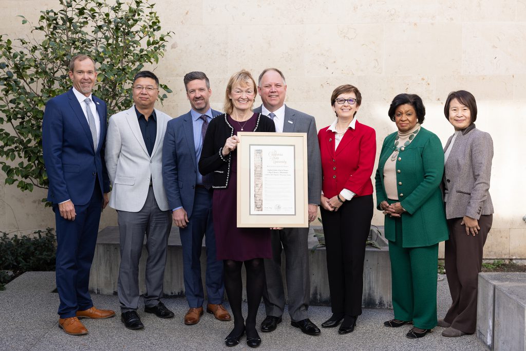 California State University, California State Polytechnic University, Pomona, Singelyn, Board of Trustees, Cal Poly Pomona The approval for the naming of the Singelyn Graduate School of Business at California State Polytechnic University, Pomona, during the California State University Board of Trustees meeting on Nov. 16, 2022.