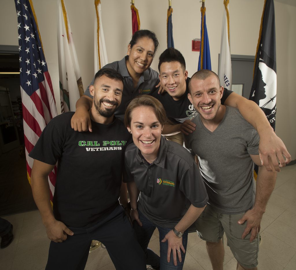 Student veterans at the Veteran Resource Center at Cal Poly Pomona October 14, 2015.