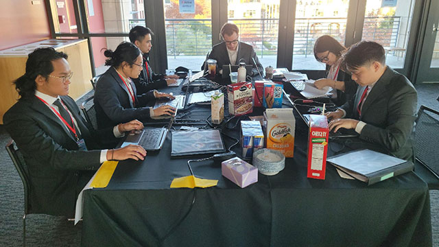 CPP's team at the regional competition in November, 2022.