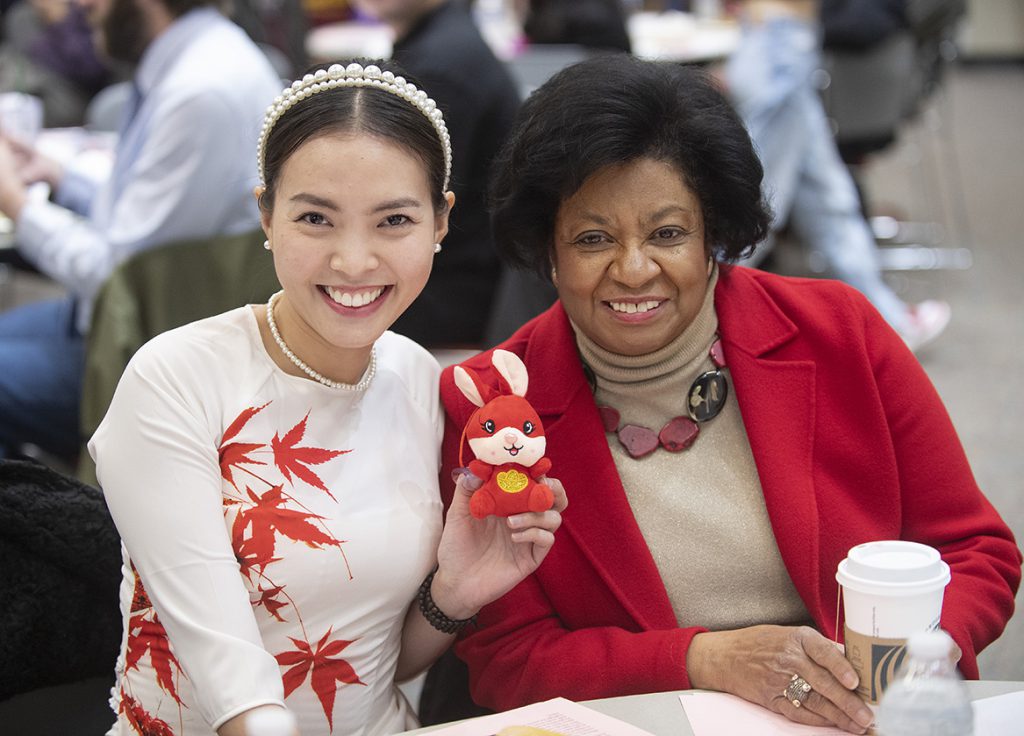 Anh Nguyen with President Soraya Coley 