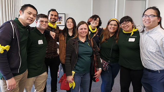 A group photo of the team around their advisor, Lecturer Karoline Harrison.
