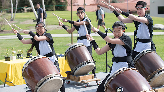 Taiko Drum Players during International Week.