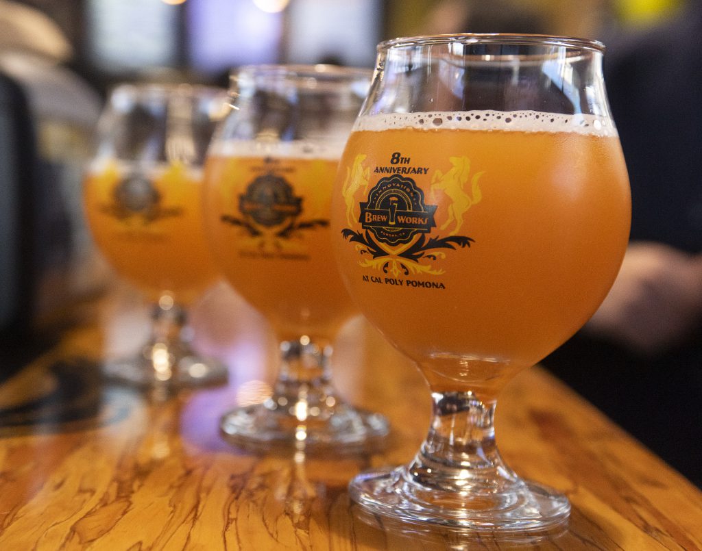 Brew Works Anniversary glasses.