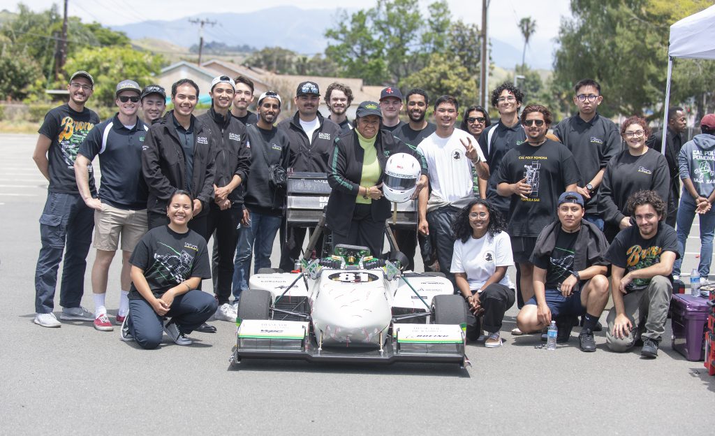 President Coley and the Formula SAE team.