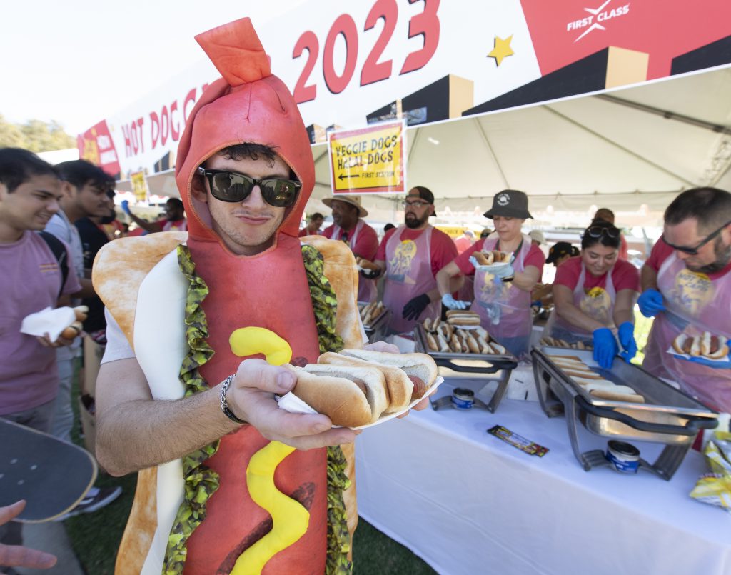 Hot Dog guy at the 2023 Hot Dog Caper.