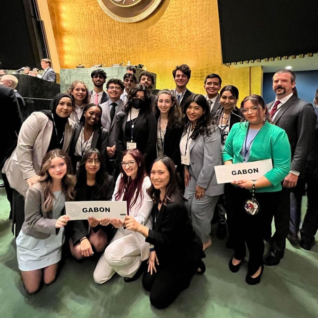 Model UN Students in New York.