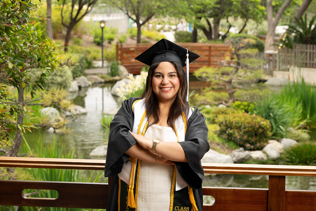 Anais Hernandez at the Aratani Japanese Garden