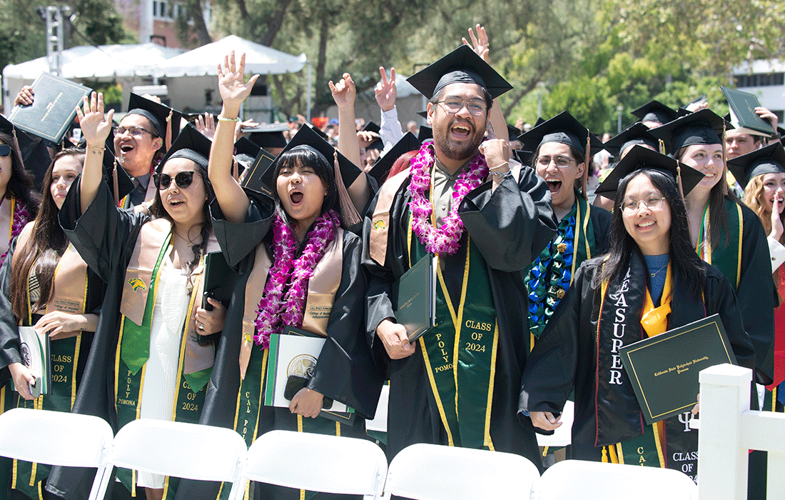 College of Business Administration Graduates celebrate.