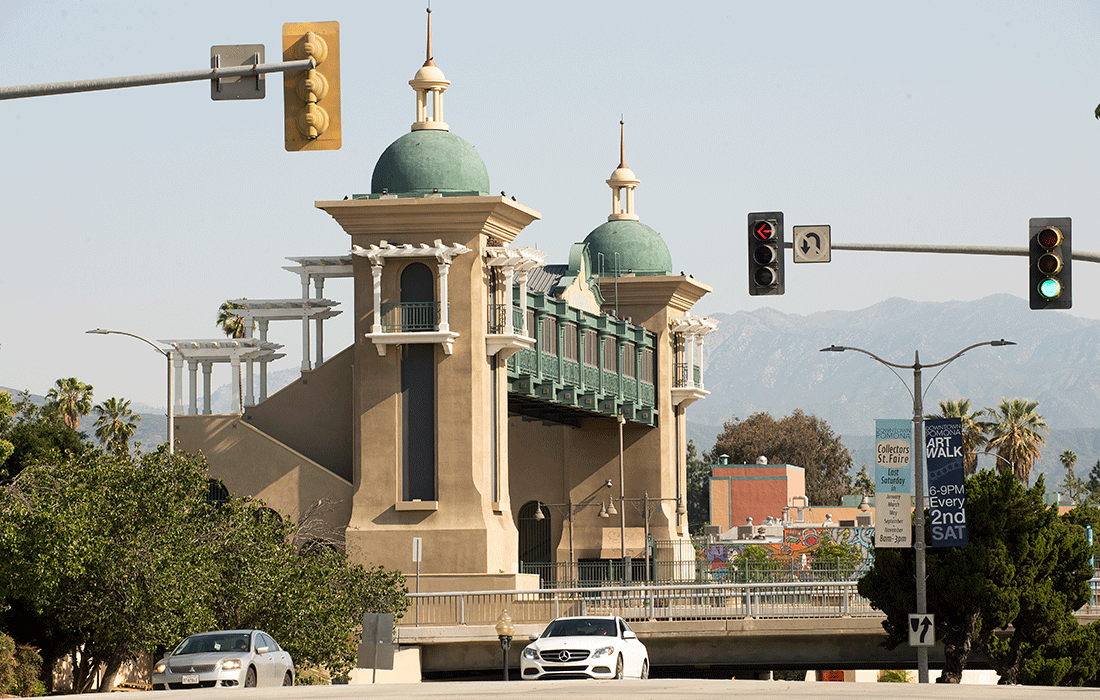 Downtown Pomona, California.