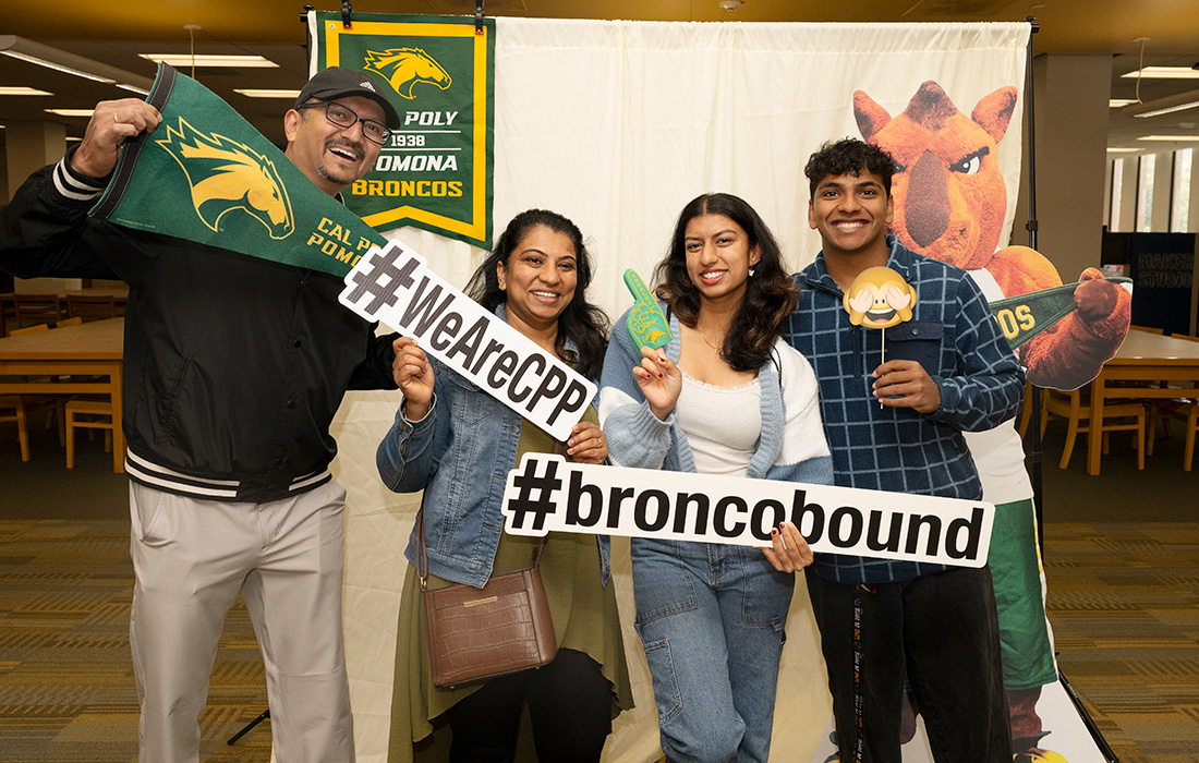 A family attends Orientation. 