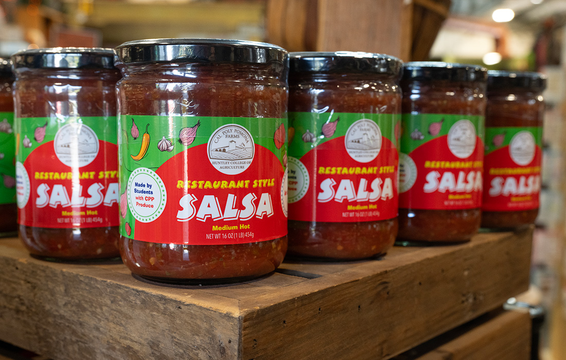 Student Made Salsa at the farm store. 