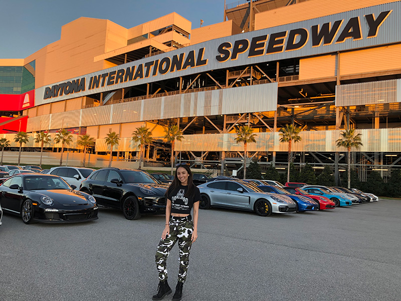 Laila Quezada at the Daytona National Speedway