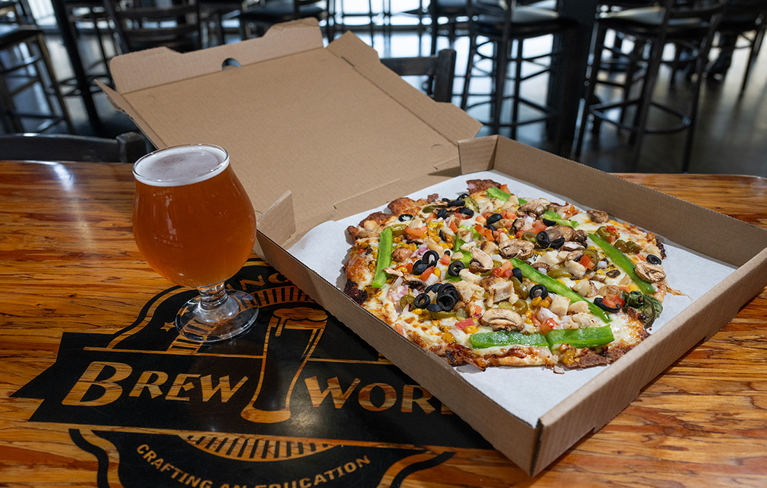 Pizza and a Beer