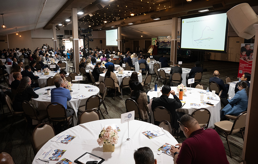 Tables at the San Gabriel Valley Economic Forecast