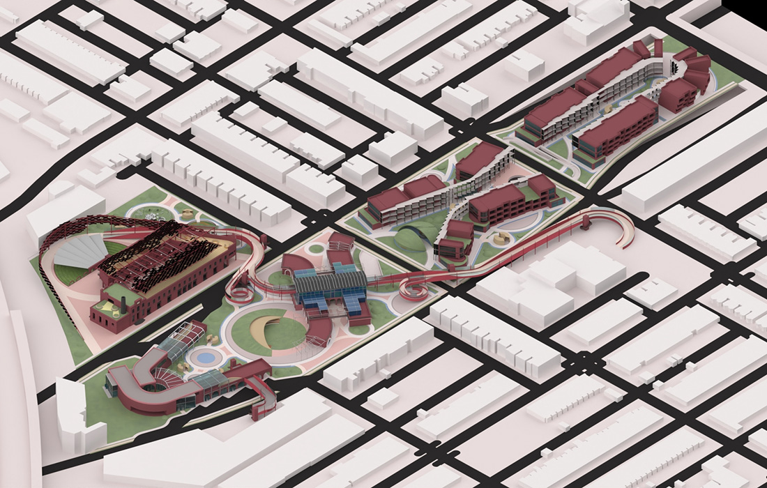 Rendering of transit hub