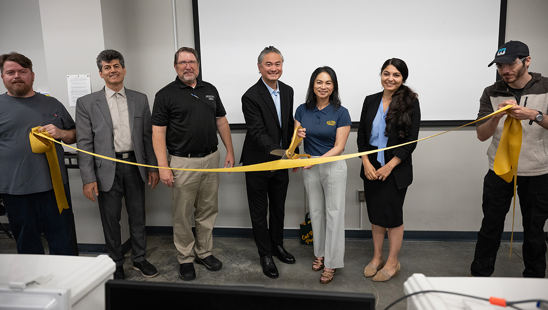 Ribbon Cutting of New Vy and Timothy Li Automation Lab