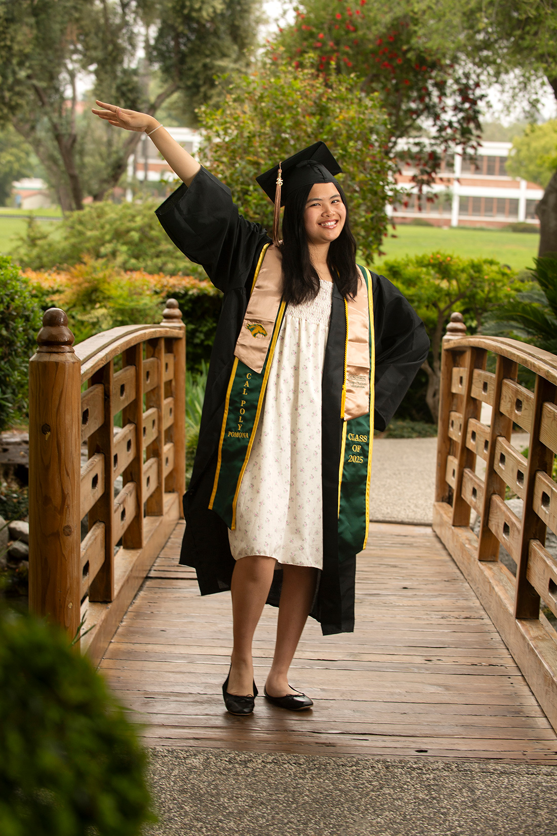 Lana Hy at the Aratani Japanese Garden at Cal Poly Pomona