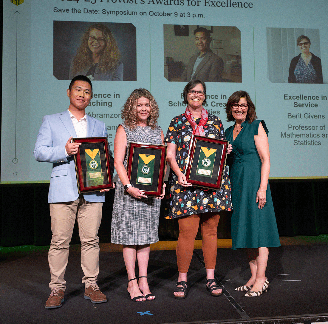 Provost Terri Gomez with the Provost Award Winners