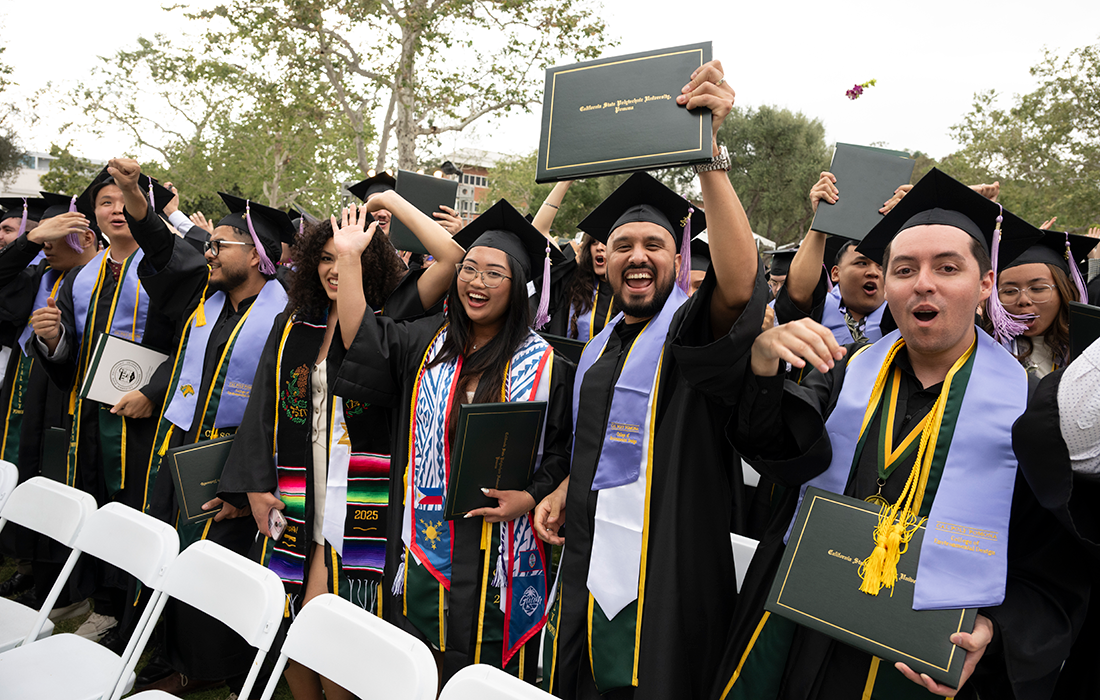 College of Environmental Design students during the 2025 commencement ceremonies.