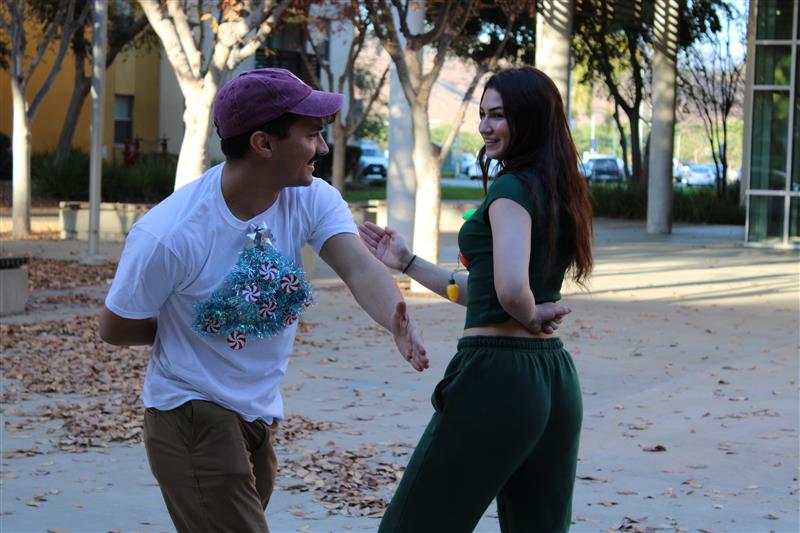 Michael Miser and a Female dancing