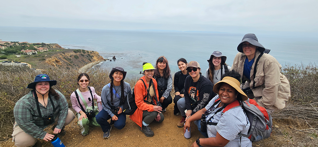 Group photos at the Palos Verdes Peninsula Land Conservancy