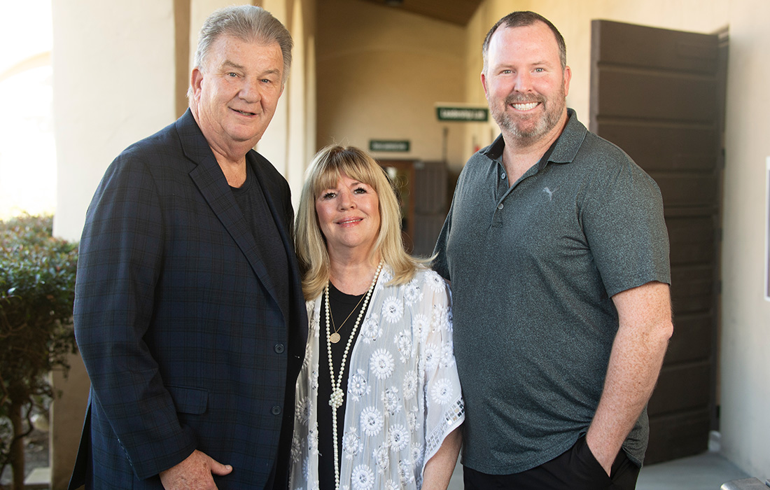 Donor family smile during the Celebration of Giving.