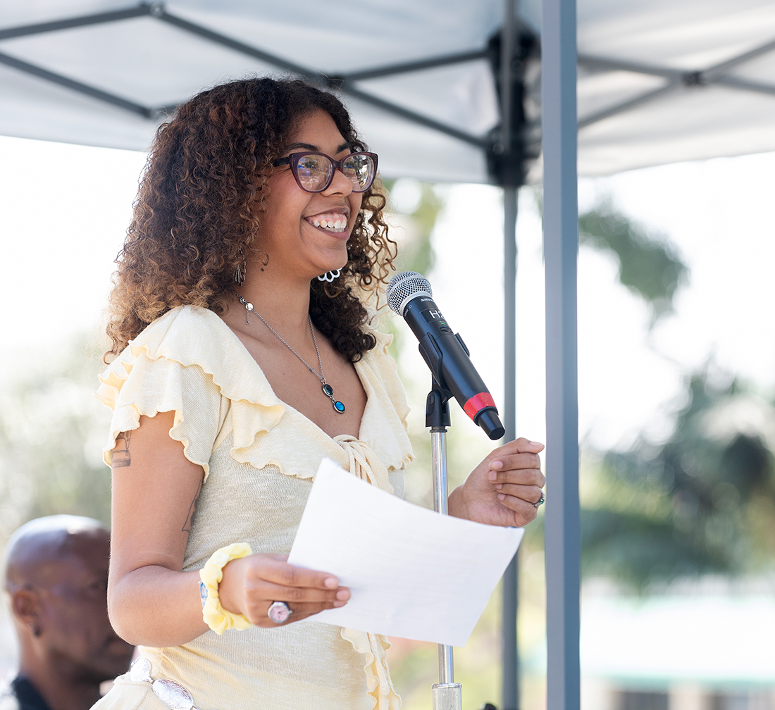 ASI Vice President Bia Machain speaks about King's legacy