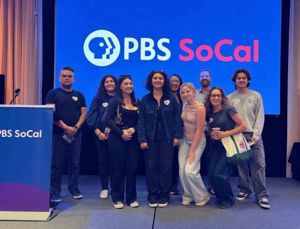 Sofia Perez and students at PBS SoCal 