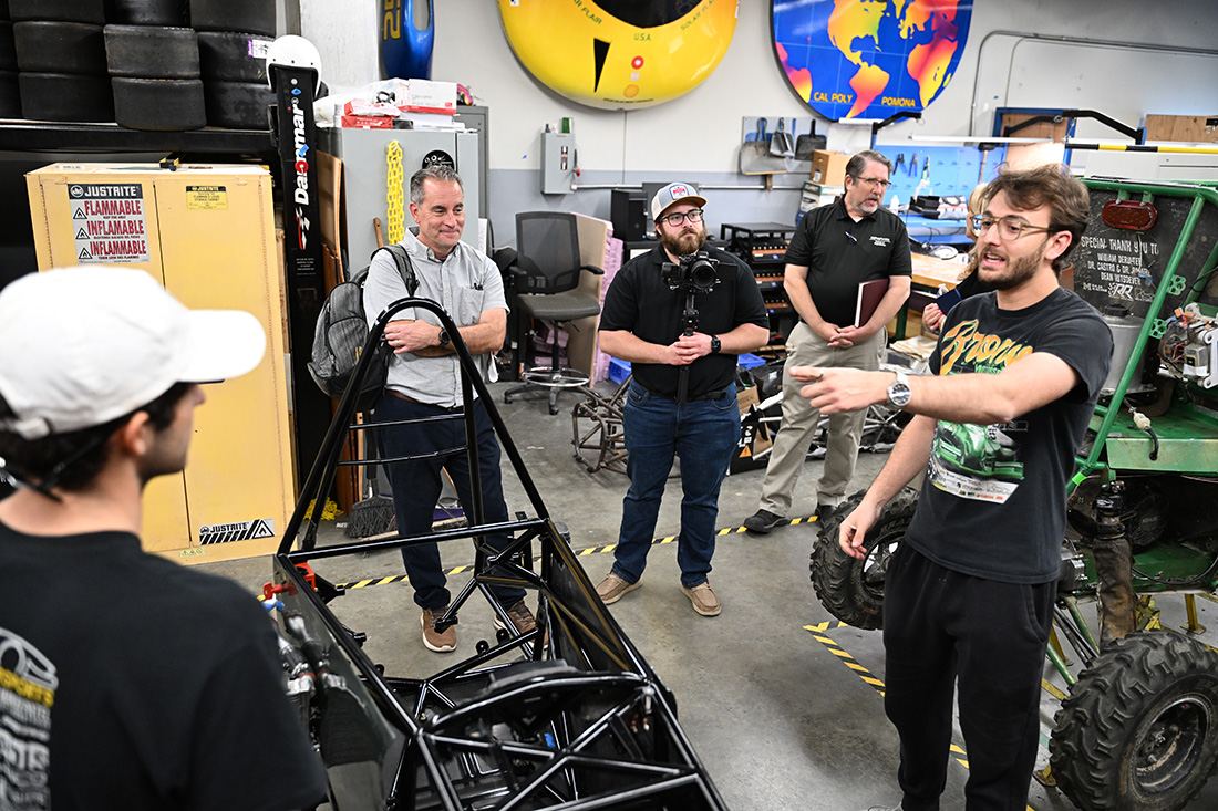 Students speak to DENSO representatives.