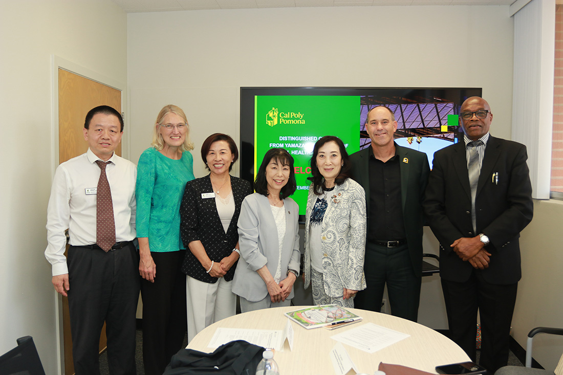 Interim Provost Baski with dean Orr and the Yamazaki University leadership.
