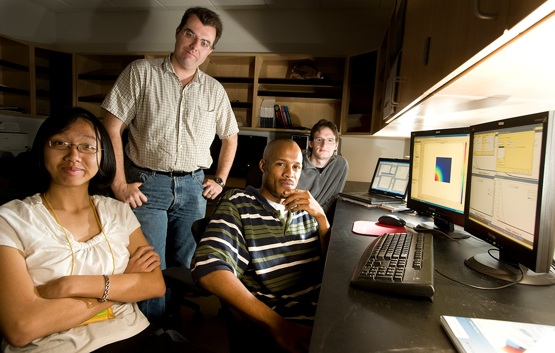 Alex Small and students