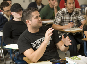 Students in Professor Seema Shah-Fairbanks's CE 451 hydrology class at work.