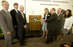 Ribbon cutting ceremony for the Residential Suites Phase II on May 26, 2010.