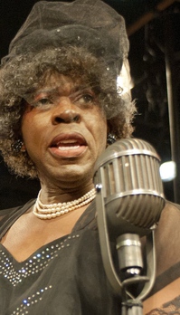 Michael Kachingwe plays Queen Margaret in the Southern California Shakespeare Festival's presentation of "Richard III."