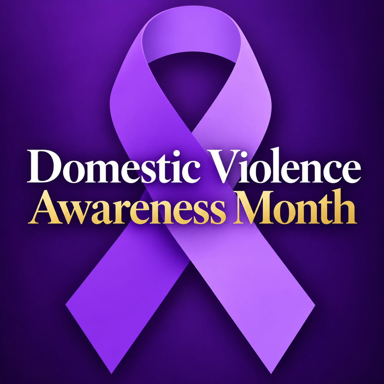 domestic violence month promotional image