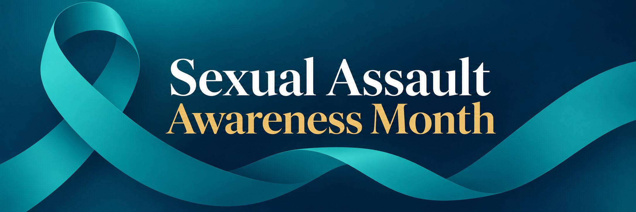 website banner for sexual assault awareness month