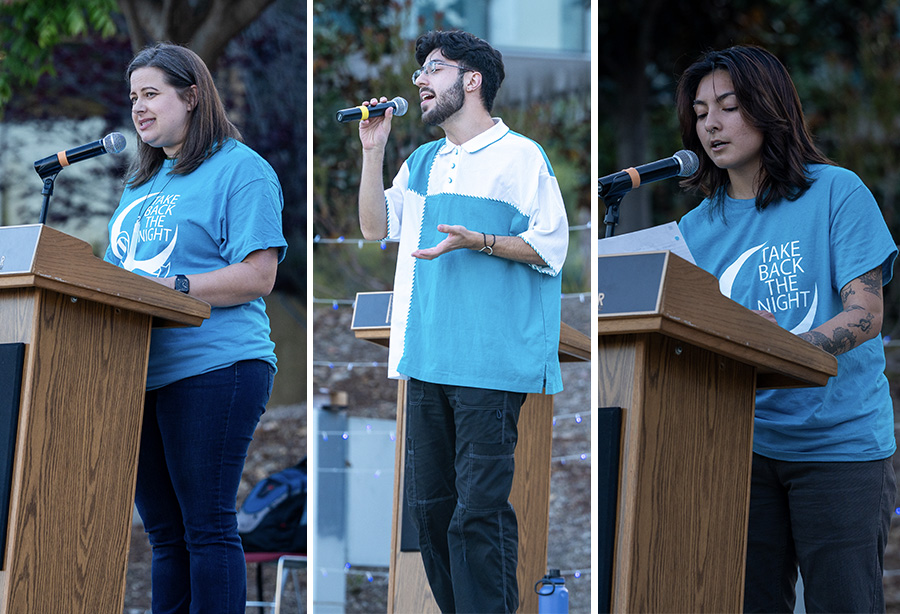 guest speakers at take back the night