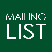 mailing list on a green background