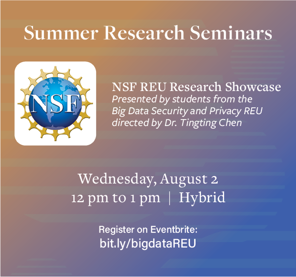 Summer Seminars: "NSF REU Research Showcase"