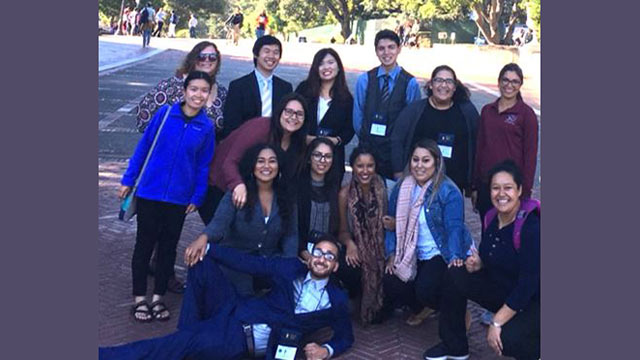 McNair Scholars in a group posing 