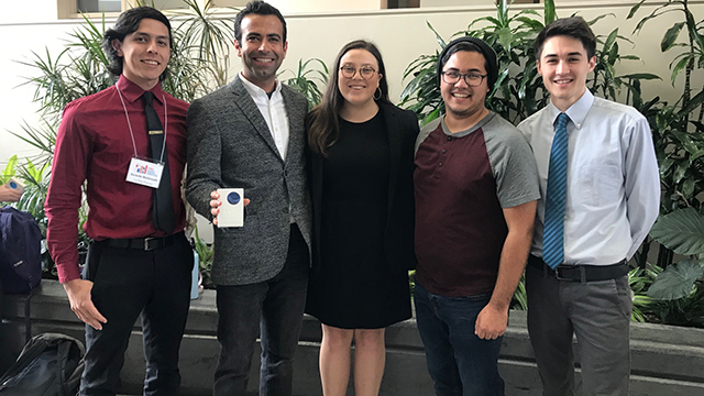 Image of a winning team at the 2019 CSU Research Competition