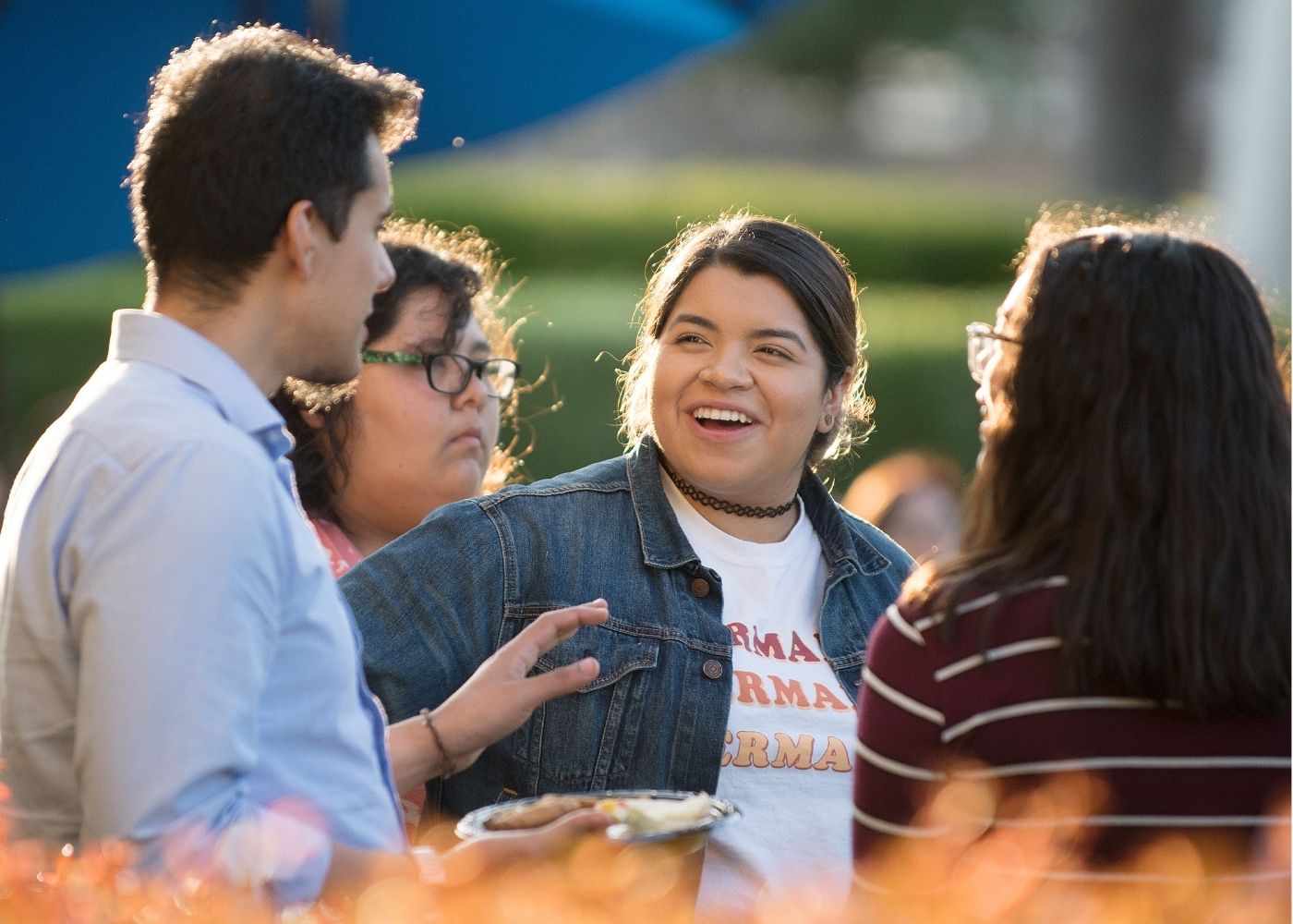 CPP students conversing.