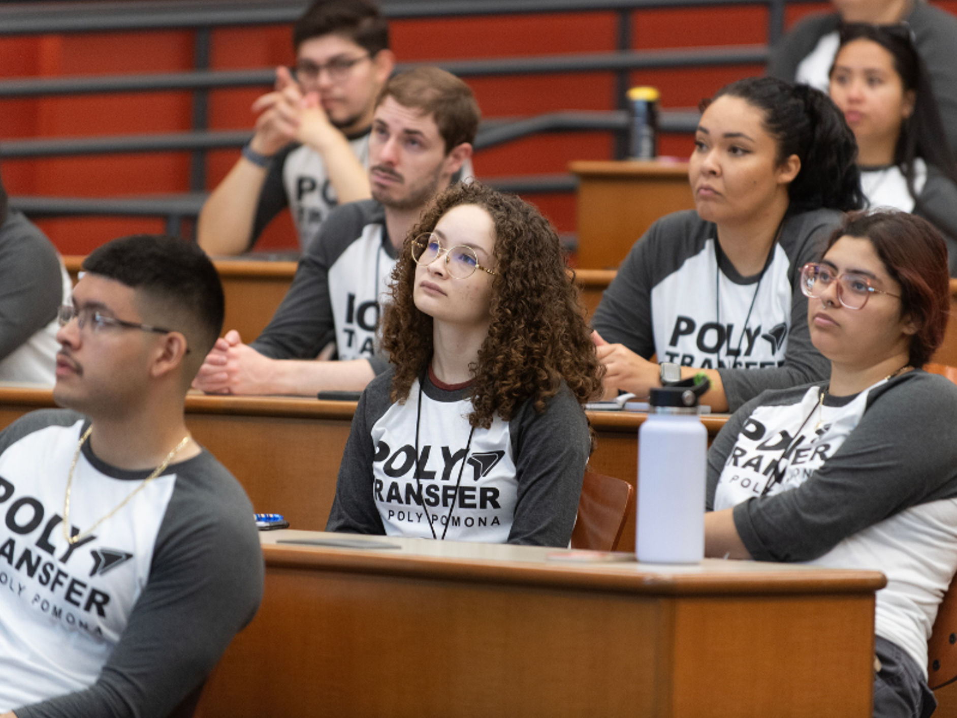 A group of students attending a workshop.