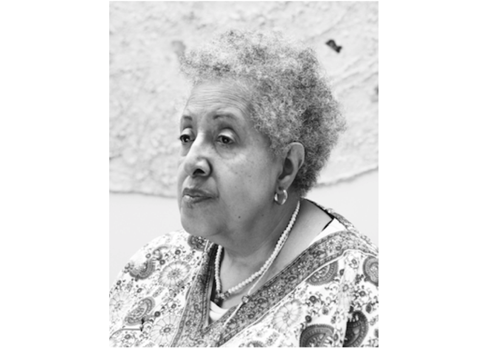 Portrait of Howardena Pindell, 2017. Photo Credit: Katherine McMahon.