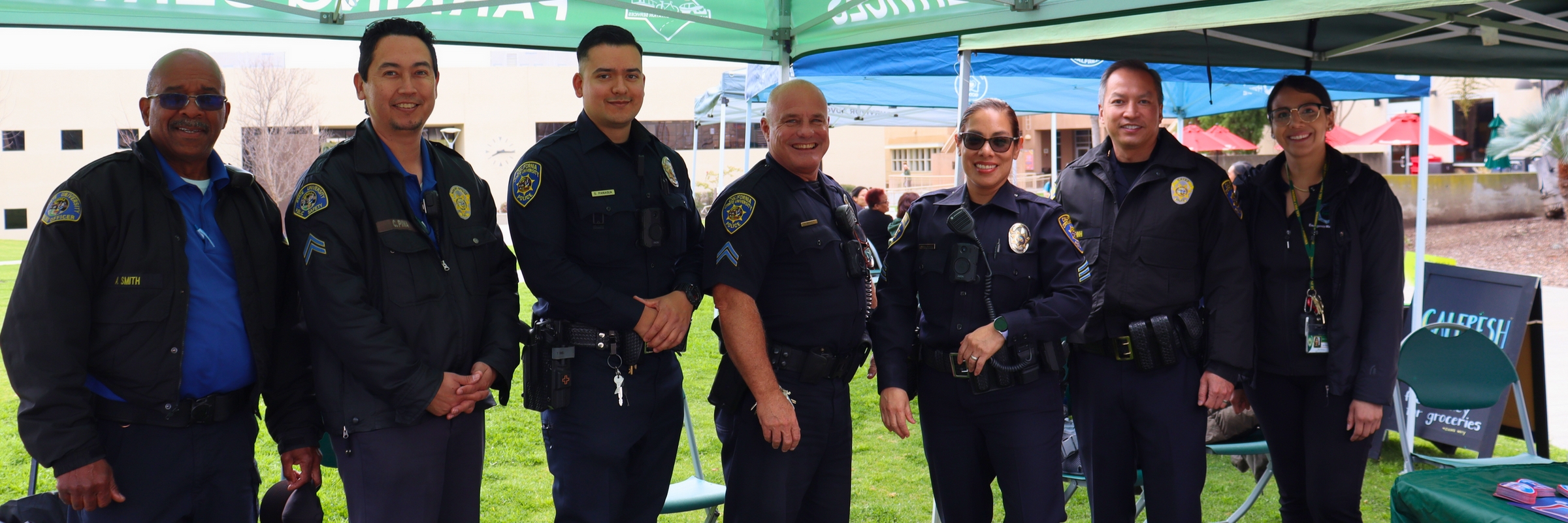 Officers at the Spring Safety Fair