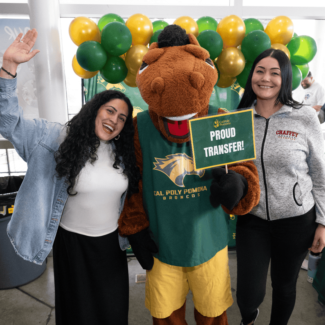 Billy Bronco at the Resource Fair at the Chaffey College Admitted Transfer Student Celebration