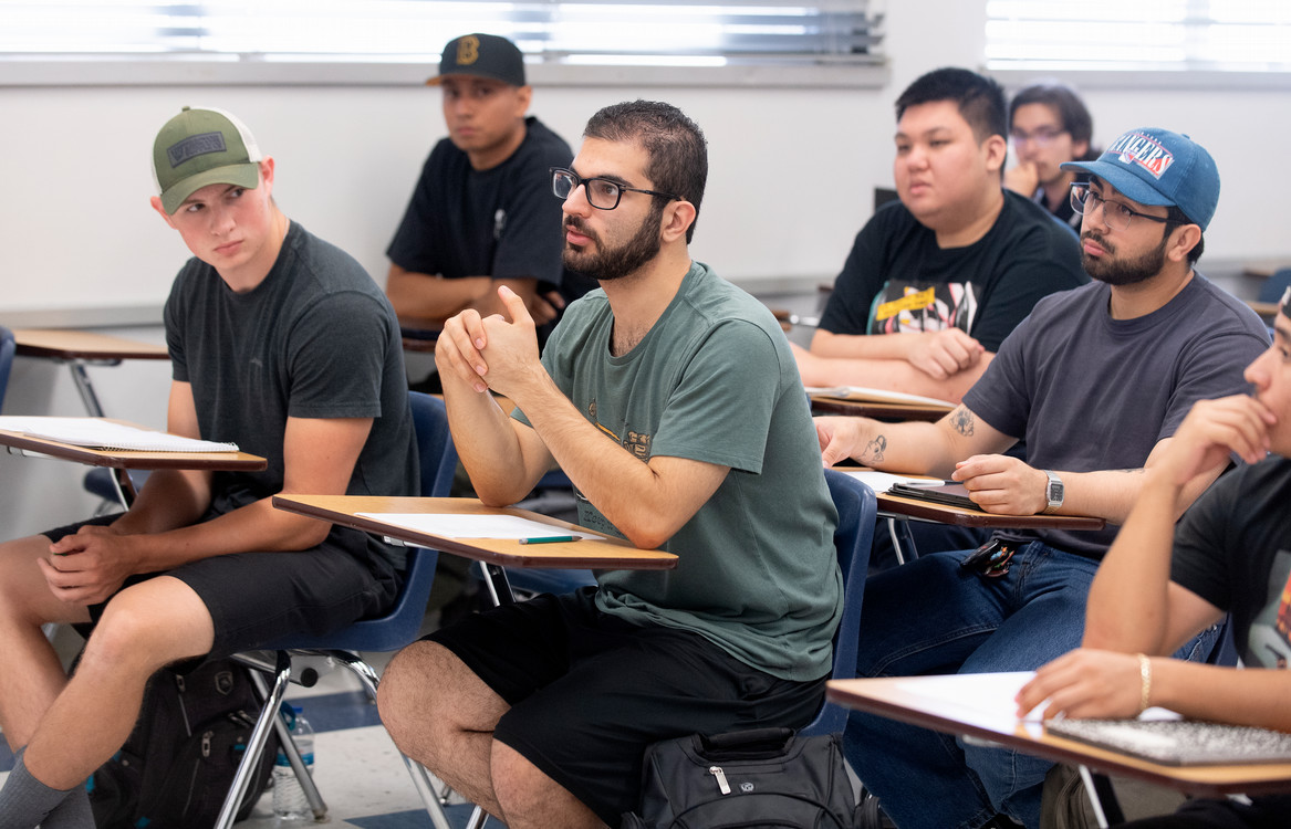 student in philosophy class