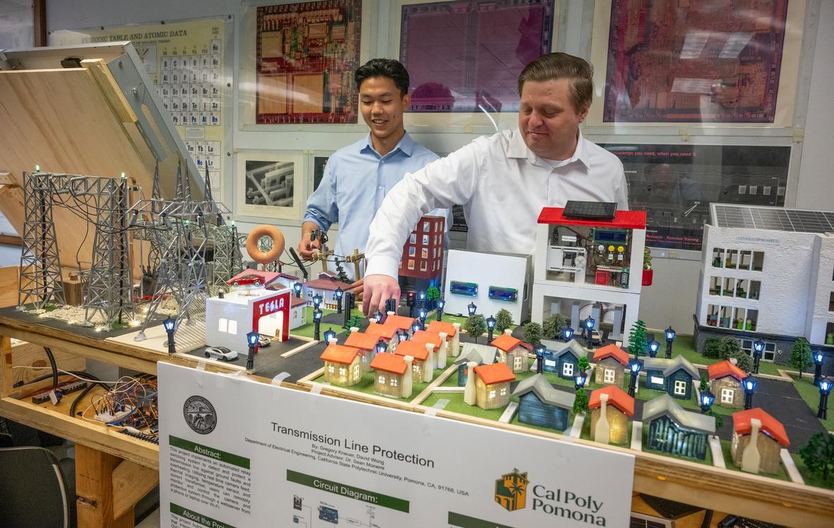 students working on a engineering project
