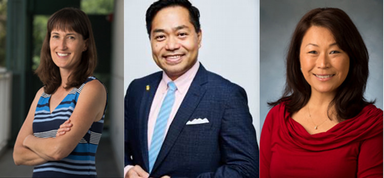 2023-2024 Awardees Juanita Jellyman, Linchi Kwok, and Mary Kunmi Yu Danico